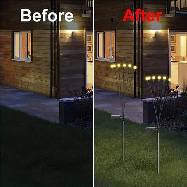 10 pcs Led solar powered firefly Garden Lights 1