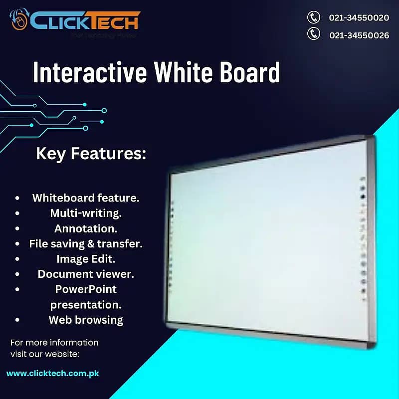 Interactive White board | Smart Flat Panel | Touch Screen | LED 1