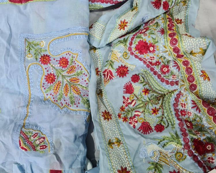 Zaha embroidered lawn suit 8