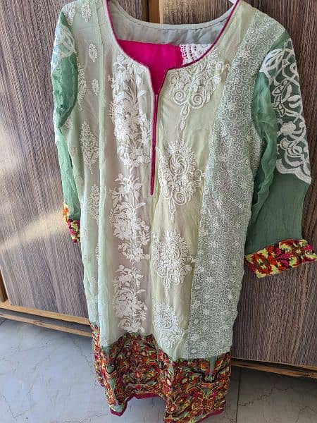 Branded chiffon and silk 3 Piece suit 2