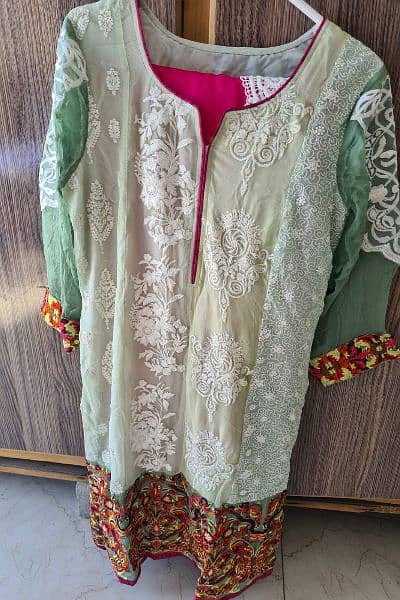 Branded chiffon and silk 3 Piece suit 6