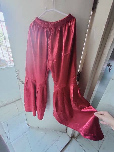 maroon color frock 4