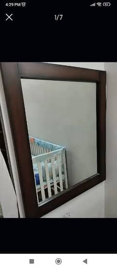 Wooden mirror