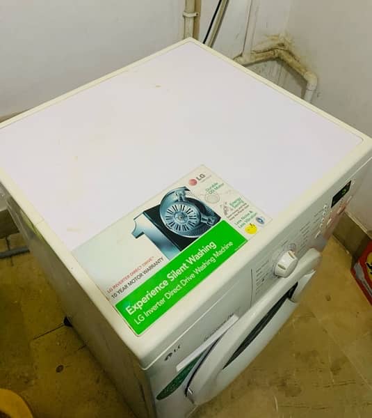 LG washing machine front load inverter 7kg 4