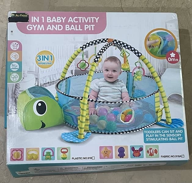 Baby 3 in 1 activity gym and ball pit 1