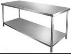 SS table (7ft x 2.5ft) for sale 45,000Rs final and discounted price