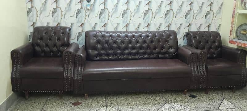 URGENT SALE Leather 8 Seater Sofa Set 0