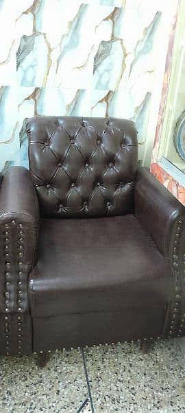 URGENT SALE Leather 8 Seater Sofa Set 3