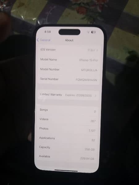 Iphone 15 pro jv 256 gb 4