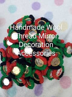 Handmade Wool Thread Mirror Decoration Accessories