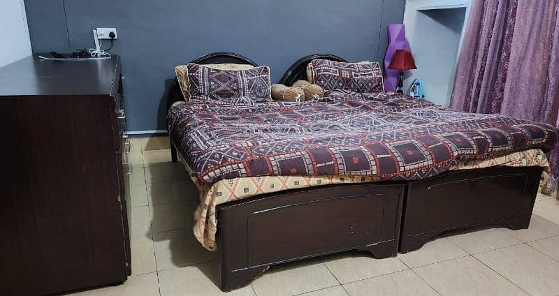 Single bed each 2