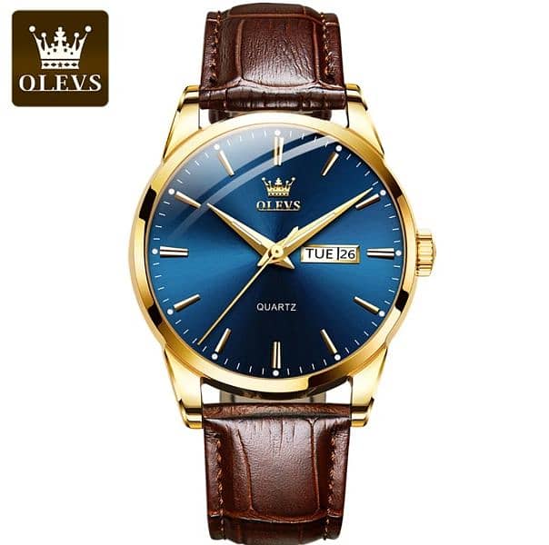 Classic Mens Pure Leather Strap Watch 47% Discount 2