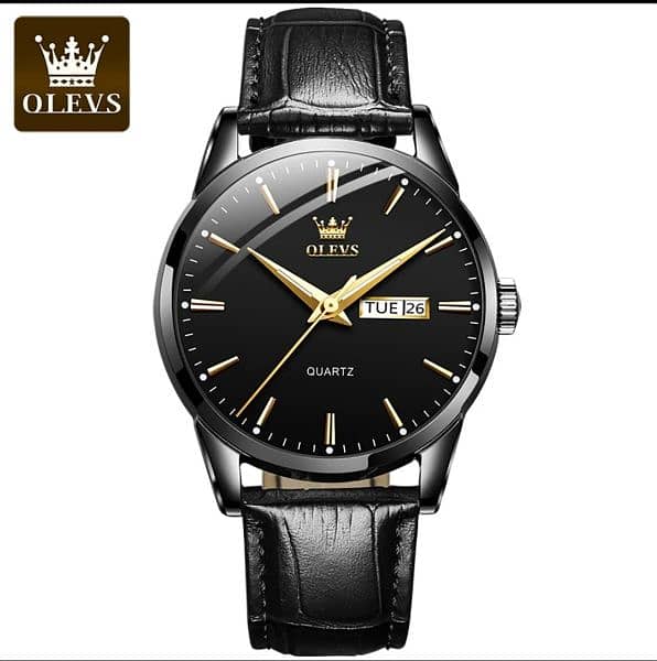 Classic Mens Pure Leather Strap Watch 47% Discount 10