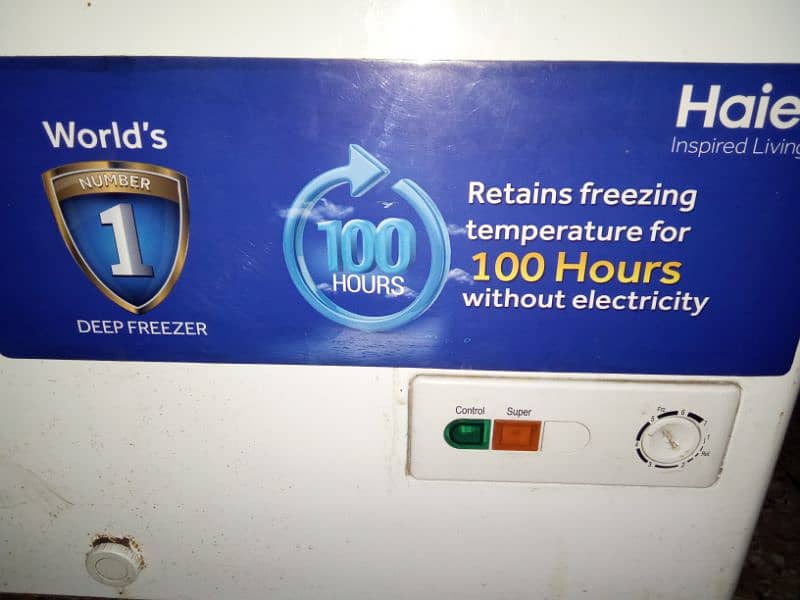 deep freezer Haier good condition original compressor not repir 1