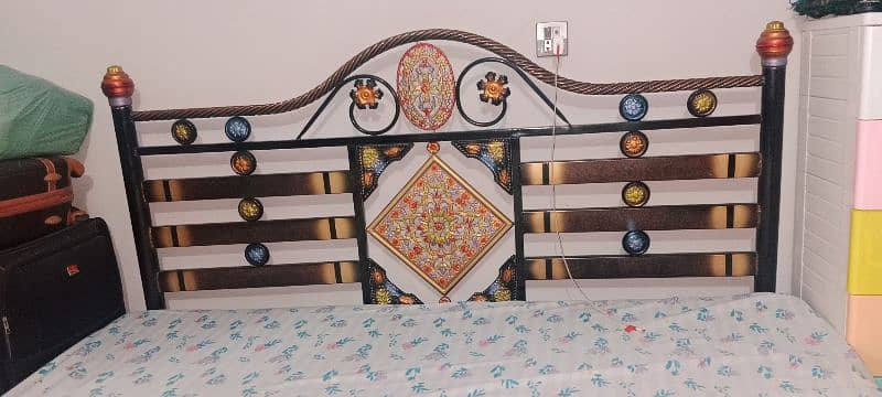 iron bed with metress 3