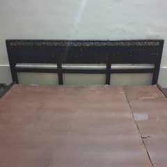 double bed  wood