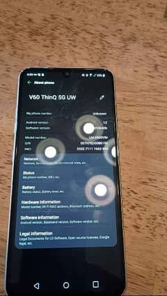 LG V60 THINQ 5G AMERICAN MODEL VERIZON. . . 10. . 10