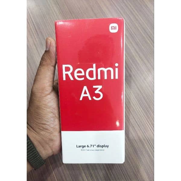 Xiaomi Redmi A3 complete box Charger 9 month Warranty 1