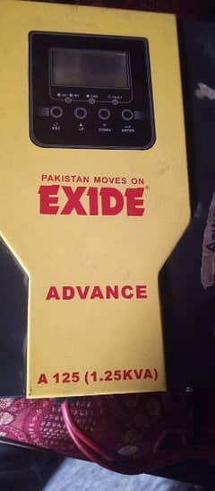 Exide solar inverter for sale 1.25kva in excellent condition 0