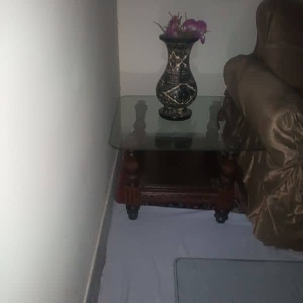 1 Center Table With 2 Sofa Side Table 2