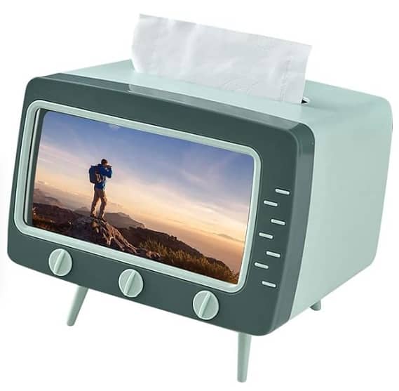 Tv Shape Tissue Box & Mobile Phone Holder | Home Delivery Available 2