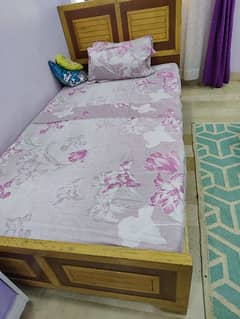 wooden bed nice condition