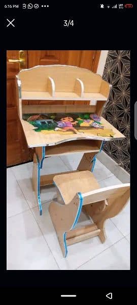 kids study table and chair 2