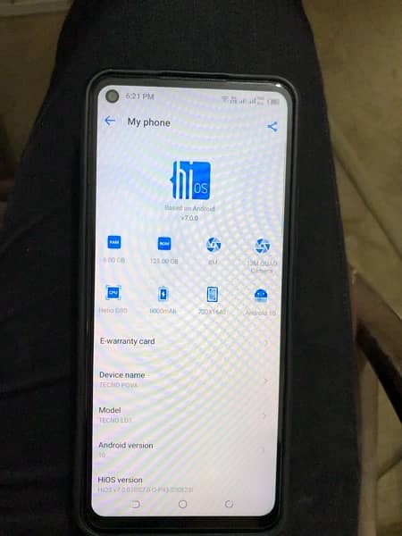 Tecno Pova1 /6gb 128gb All ok Condition Lush RS 20,000/- 4