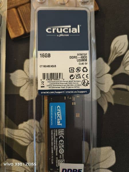 Crucial DDR5 16x2 32GB 4800 CL40 UDIMM RAM 2