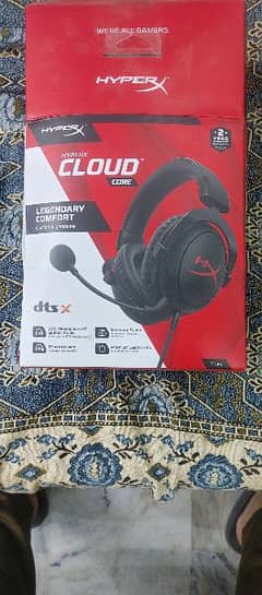 HYPER X CLOUD CORE WITH DTS X TECHNOLOGY IN EXCELLENT CONDITION