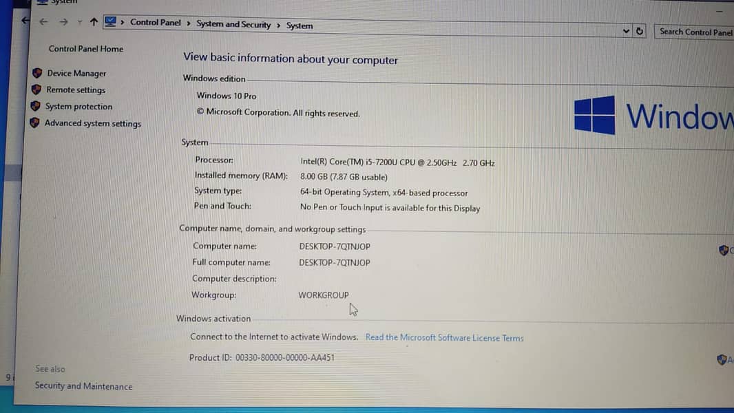 Dell Latitide 3580, i5-7200u , 8 Ram, 256 GB Storage 2