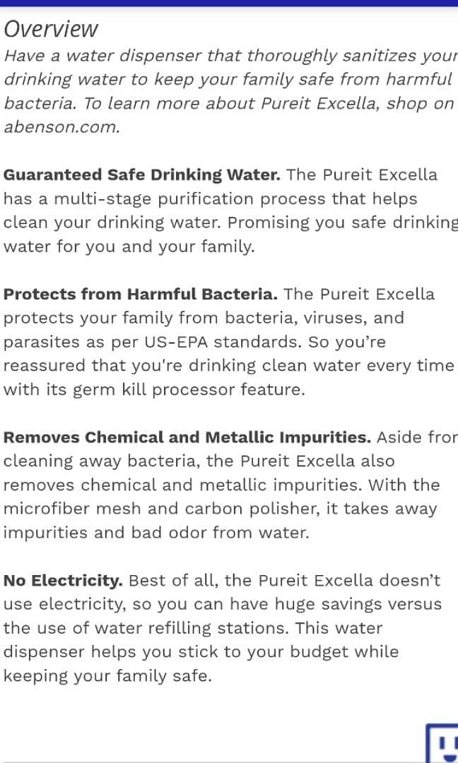 UNILEVER PURE IT EXCELLA 9L WATER PURIFIER 6