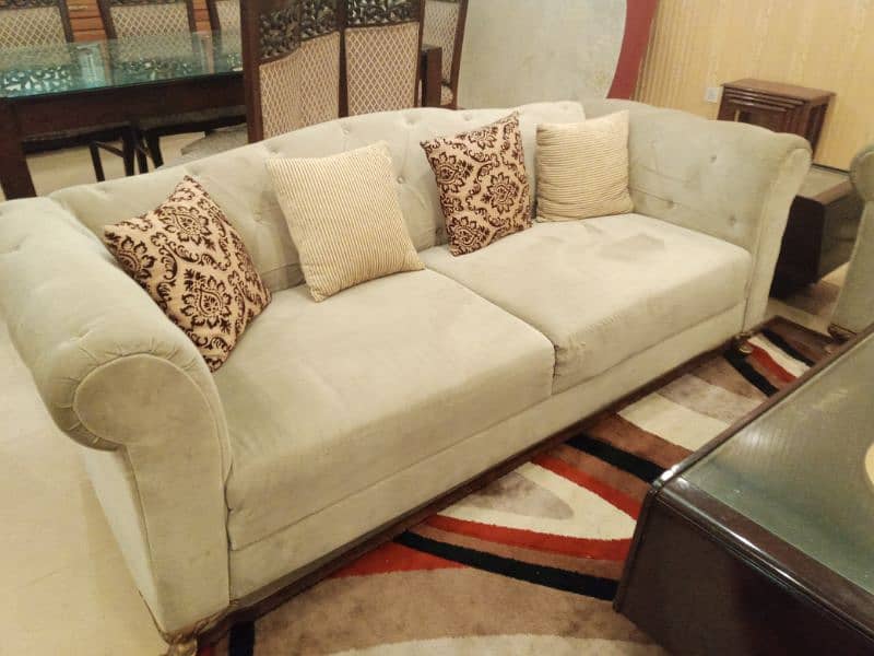 8 seater sofa set with cushions 2