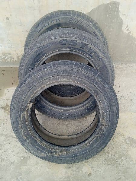 Three tyres of size 15 6