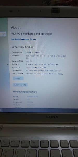 Sony Laptop Core i7 1thgeneration 3