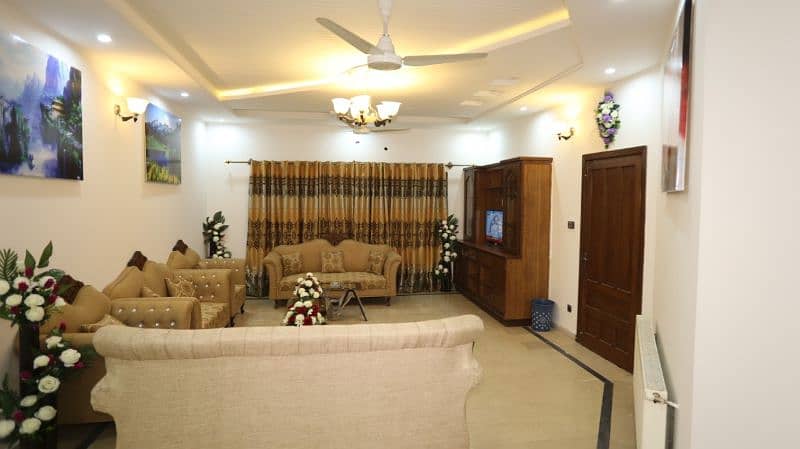 fully furnished ground portion for rent in bahria Town rawalpindi 0