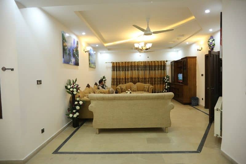 fully furnished ground portion for rent in bahria Town rawalpindi 2