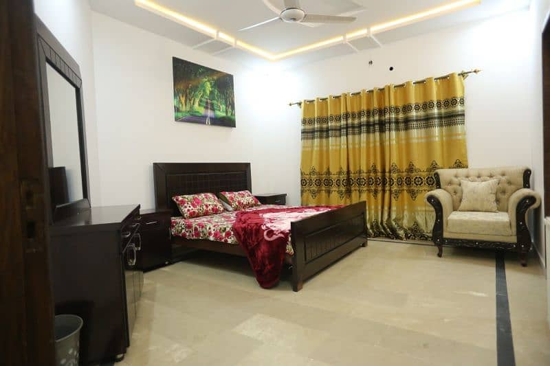 fully furnished ground portion for rent in bahria Town rawalpindi 12