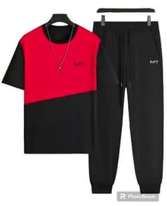 2PC MEN'S MICRO PRINTED TRACK SUIT