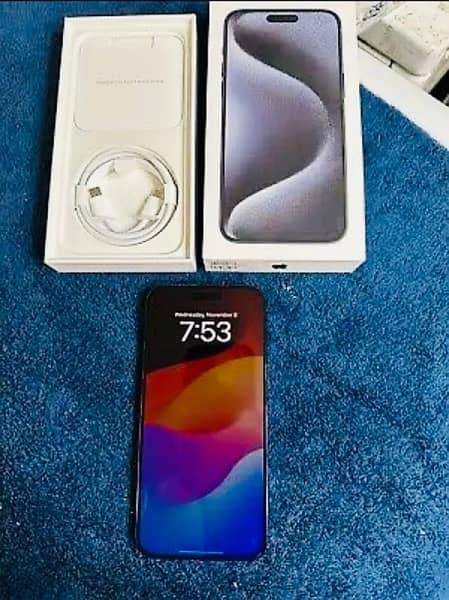 I phone 15 pro max non pta Jv 512gb Lla Battery Health 99 0