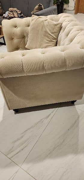 Chester 1 seater off white imported sofa 4