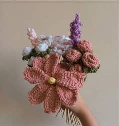 Crochet Flower bouqet Aesthetic Pintresty