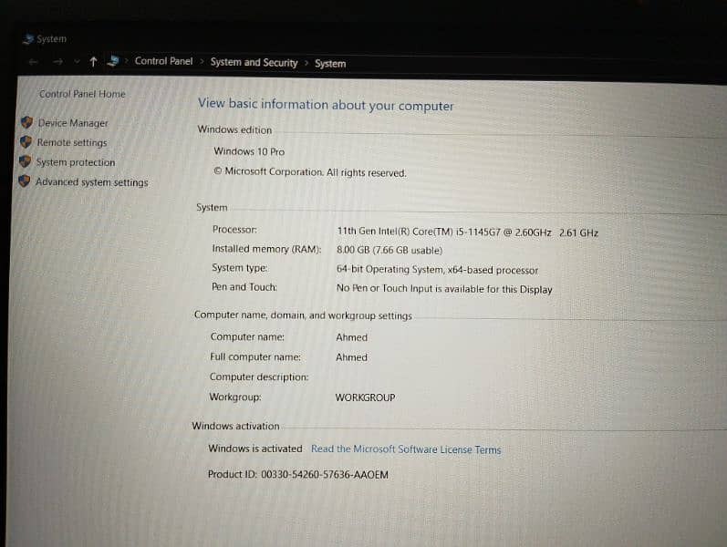 Lenovo Thinkpad L15 Gen 2 i5 11 gen 4