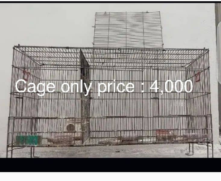 Parrots Cage. Three partitions. Size 3*1.5*1.5 0