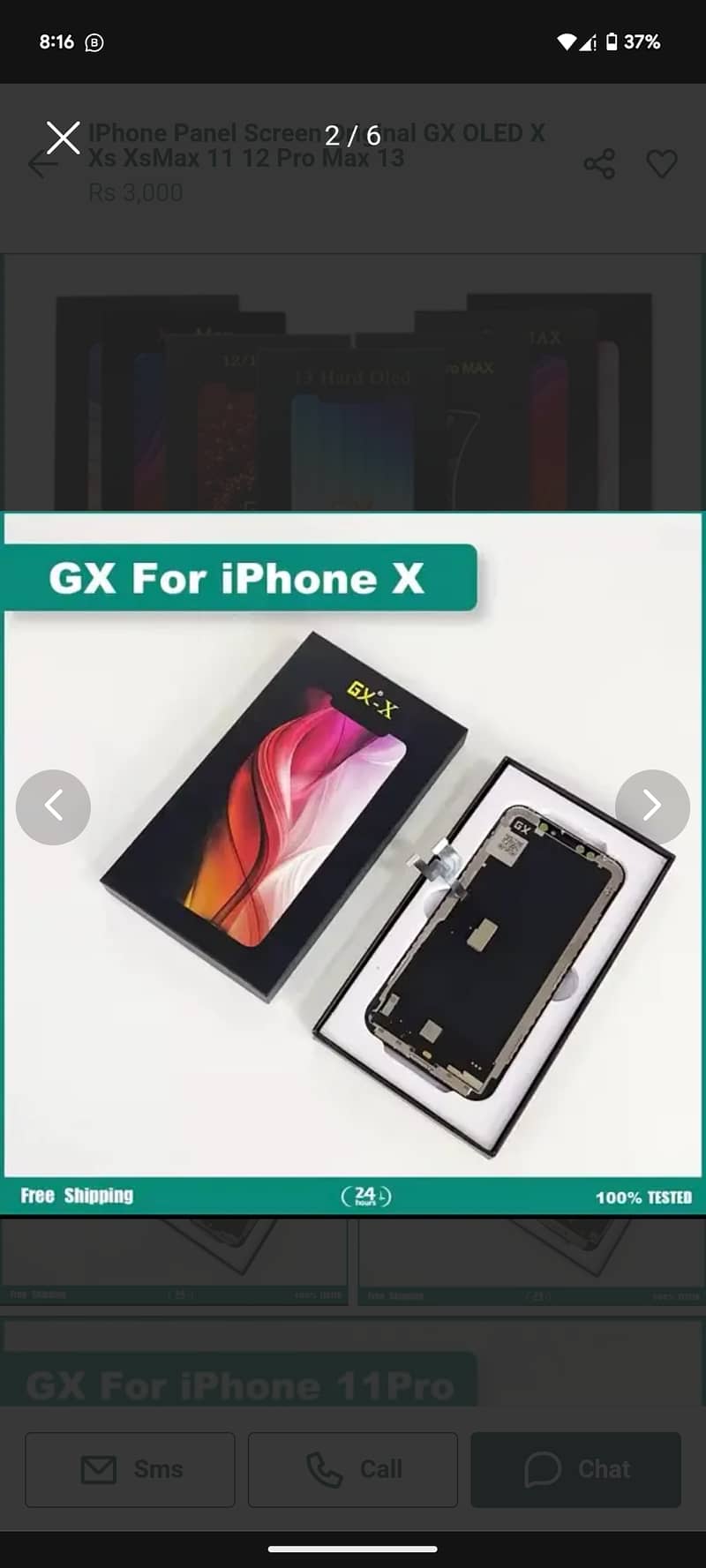 GX. X orgnal iphone x panel 2