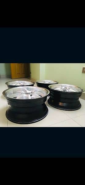 15" Lenso Original Super Light Weight Alloy Rims 2