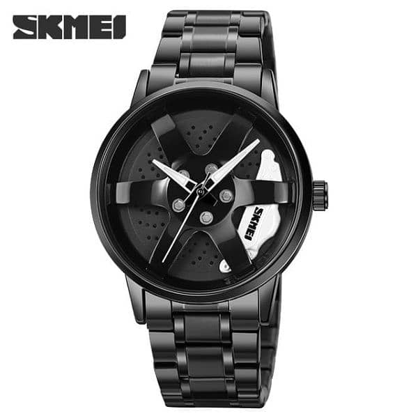 SKMEI ORIGINAL WATCH ROTATING DIAL  STEEL CHAIN 5