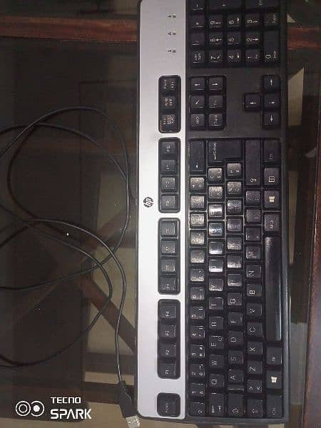 Hp-ku 0136 black sliver keyboard 0