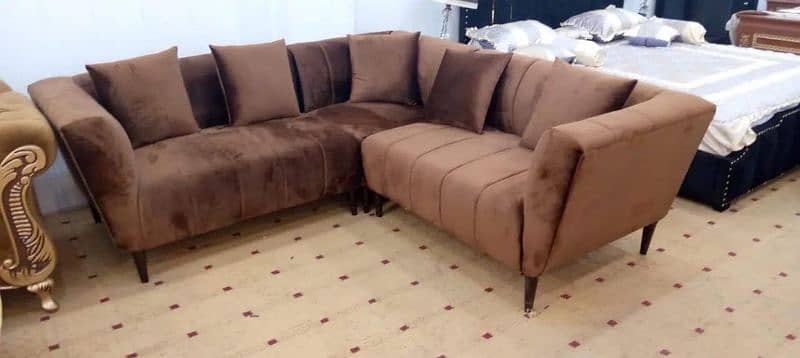 LIFE TIME FOAM QUALITY L SHAPE CORNER SOFA SET ONLY 34999 SALE SALE 5