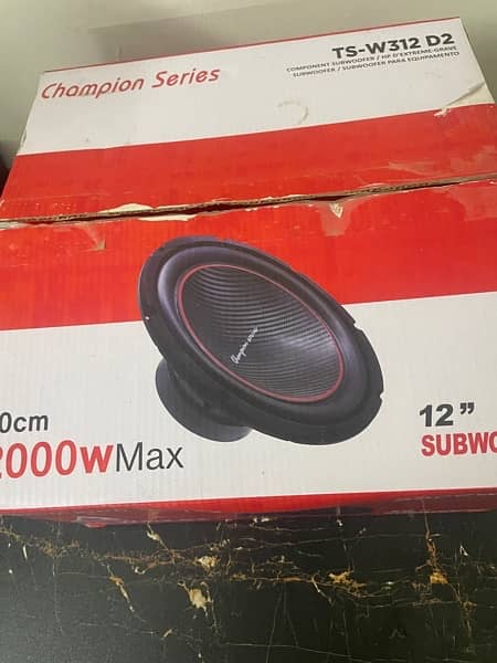 Champion series TS-W312 D2 Subwoofer 12"inche 2000W 8